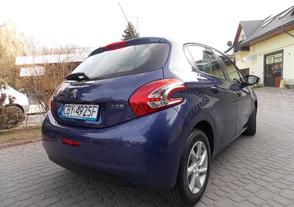 Peugeot 208 cena 28500 przebieg: 84200, rok produkcji 2014 z Jarosław małe 232